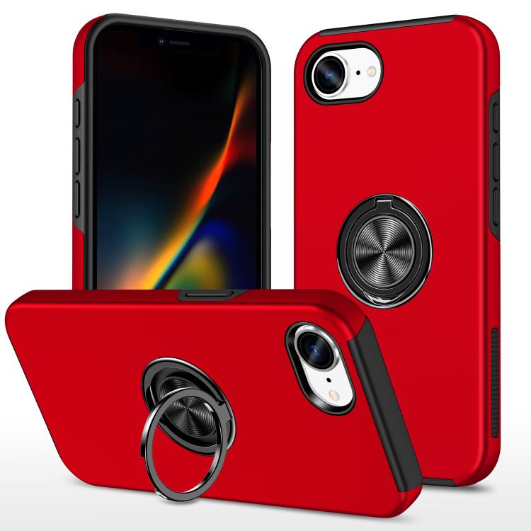 PC + TPU Magnetic Phone Case with Invisible Ring Holder, For iPhone 16e, For iPhone 16 Pro Max, For iPhone 16 Pro