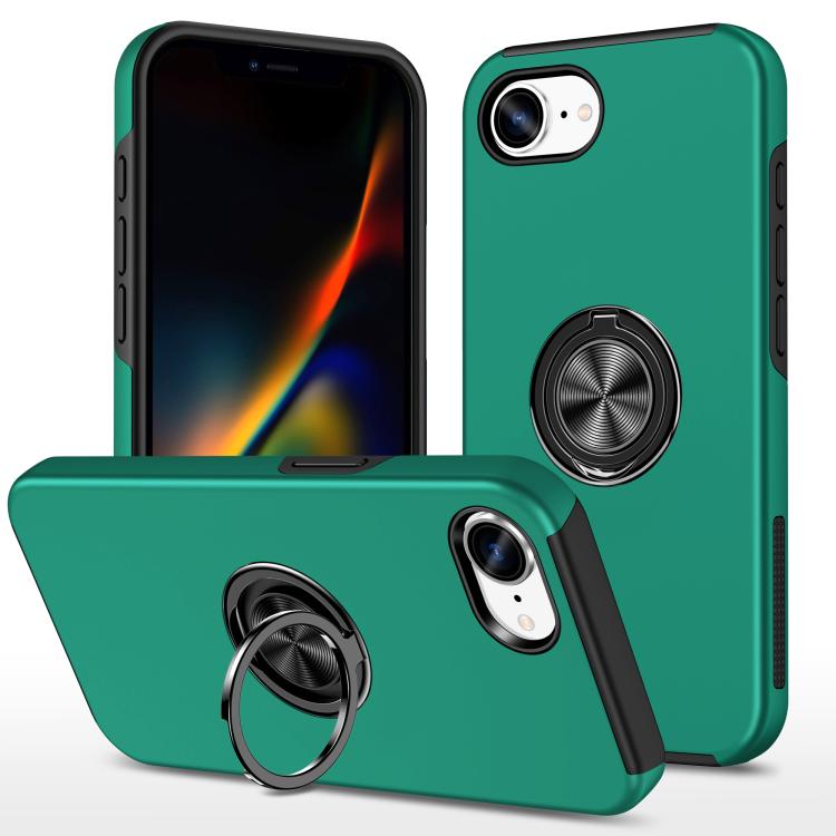 PC + TPU Magnetic Phone Case with Invisible Ring Holder, For iPhone 16e, For iPhone 16 Pro Max, For iPhone 16 Pro