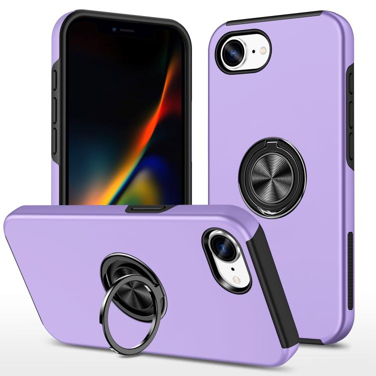 PC + TPU Magnetic Phone Case with Invisible Ring Holder, For iPhone 16e, For iPhone 16 Pro Max, For iPhone 16 Pro