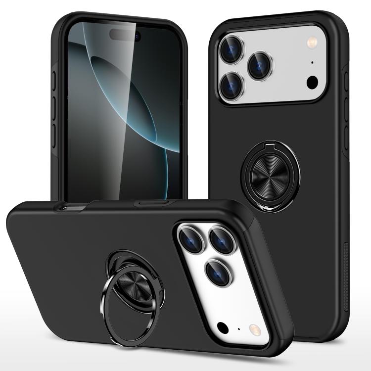 PC + TPU Magnetic Phone Case with Invisible Ring Holder, For iPhone 17 Pro Max, For iPhone 17, For iPhone 17 Air