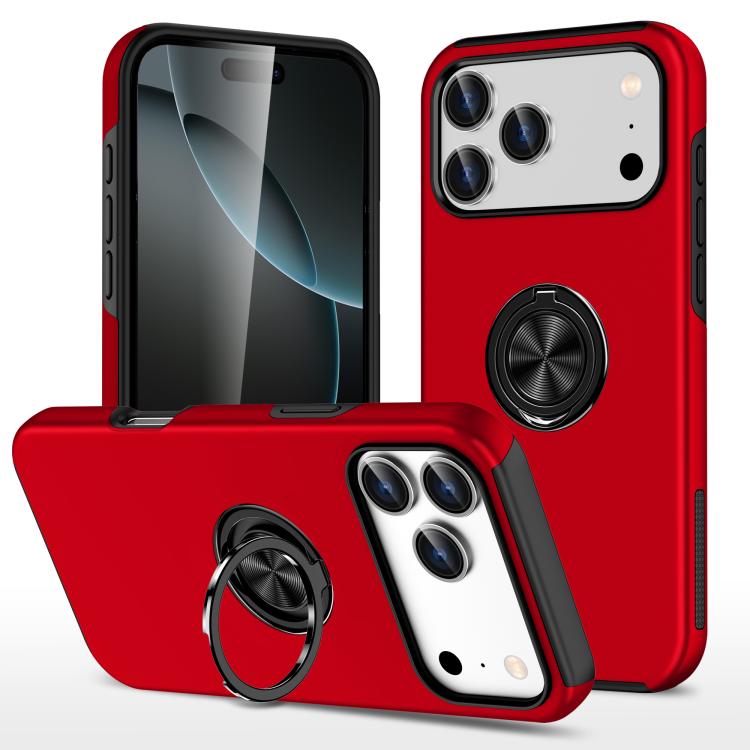 PC + TPU Magnetic Phone Case with Invisible Ring Holder, For iPhone 17 Pro Max, For iPhone 17, For iPhone 17 Air