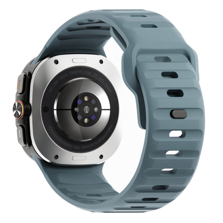Wave Texture Reverse Buckle Silicone Watch Band, For Samsung Galaxy Watch Ultra 47mm / Ultra 2025