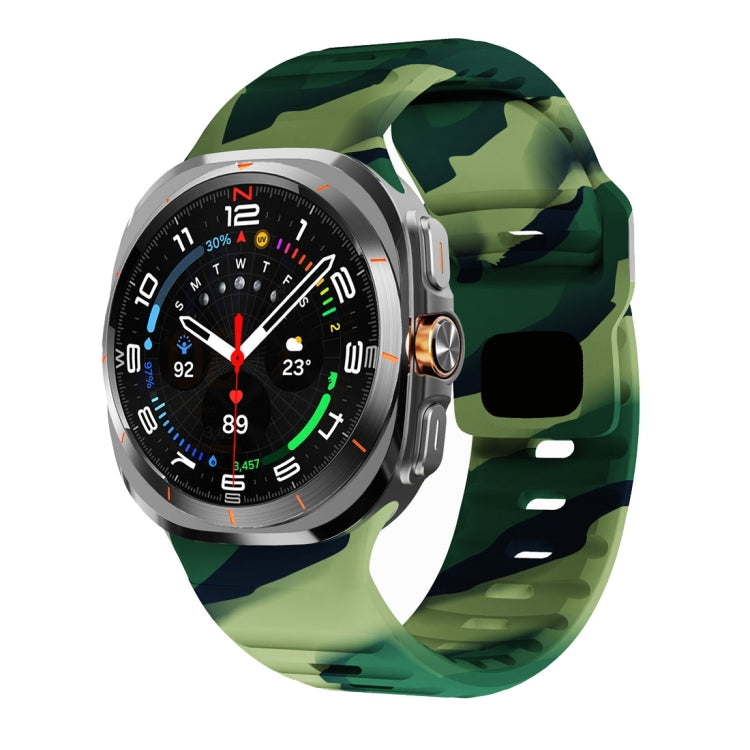 Wave Texture Reverse Buckle Silicone Watch Band, For Samsung Galaxy Watch Ultra 47mm / Ultra 2025