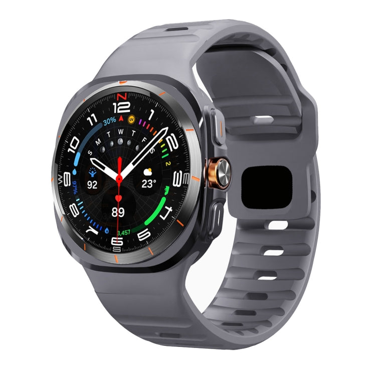Wave Texture Reverse Buckle Silicone Watch Band, For Samsung Galaxy Watch Ultra 47mm / Ultra 2025