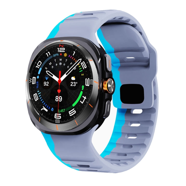 Wave Texture Reverse Buckle Silicone Watch Band, For Samsung Galaxy Watch Ultra 47mm / Ultra 2025