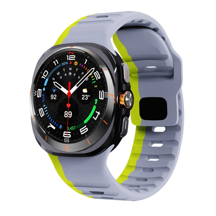 Wave Texture Reverse Buckle Silicone Watch Band, For Samsung Galaxy Watch Ultra 47mm / Ultra 2025