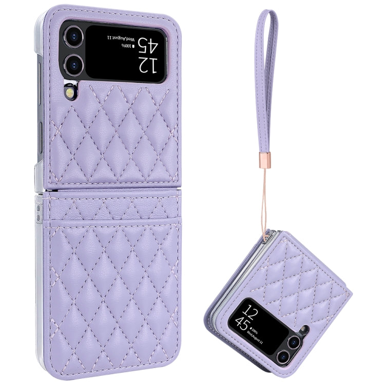 VIETAO Rhombic Texture PU Card Slot Phone Case with Lanyard