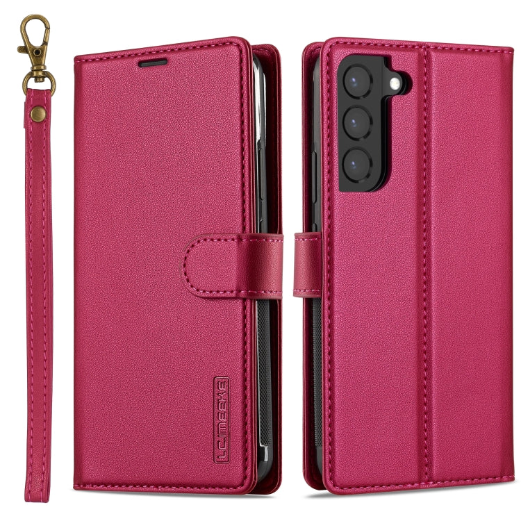 LC.IMEEKE L2 Series Detachable Magsafe PU Phone Case with Lanyard, For Samsung Galaxy S23 FE 5G, For Samsung Galaxy S20 FE 5G, For Samsung Galaxy S22+ 5G