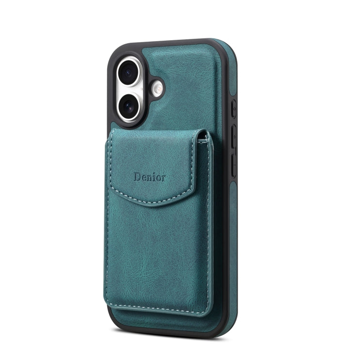 Denior D19 Skin Feel MagSafe Detachable Card Slot Phone Case, For iPhone 16 Plus, For iPhone 16, For iPhone 15 Pro Max, For iPhone 15 Plus / 14 Plus, For iPhone 15, For iPhone 14 / 13, For iPhone 14 Pro, For iPhone 13 Pro, For iPhone 12 / 12 Pro