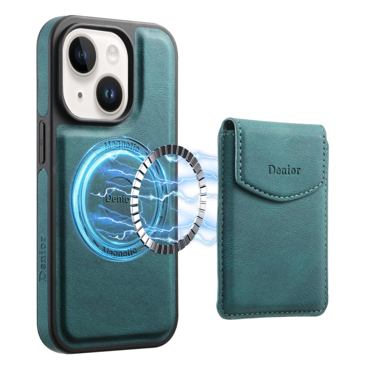 Denior D19 Skin Feel MagSafe Detachable Card Slot Phone Case, For iPhone 16 Plus, For iPhone 16, For iPhone 15 Pro Max, For iPhone 15 Plus / 14 Plus, For iPhone 15, For iPhone 14 / 13, For iPhone 14 Pro, For iPhone 13 Pro, For iPhone 12 / 12 Pro