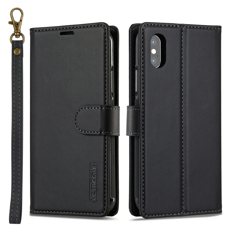LC.IMEEKE L2 Series Detachable Magsafe PU Phone Case with Lanyard