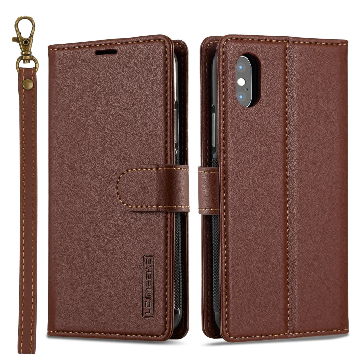 LC.IMEEKE L2 Series Detachable Magsafe PU Phone Case with Lanyard