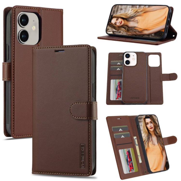 LC.IMEEKE L2 Series Detachable Magsafe PU Phone Case with Lanyard