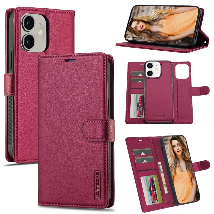 LC.IMEEKE L2 Series Detachable Magsafe PU Phone Case with Lanyard
