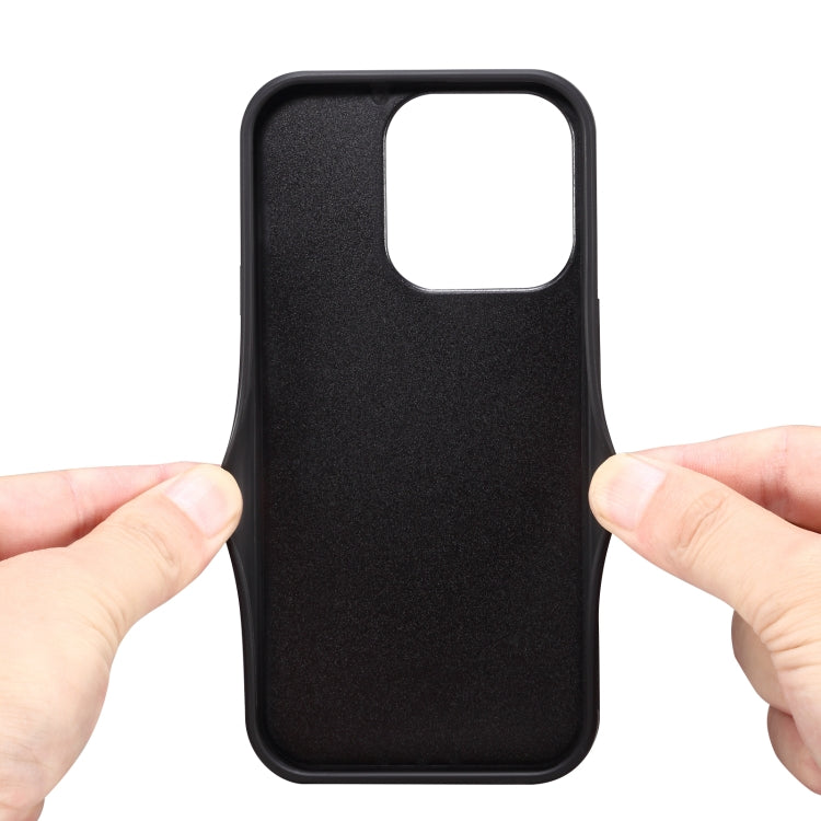 Denior D08 PU Single Card Slot Holder Phone Case, For iPhone 16 Pro Max, For iPhone 16 Pro, For iPhone 16 Plus, For iPhone 16