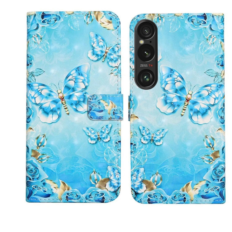 Oil Embossed 3D Drawing Leather Phone Case, For Sony Xperia 10 VI, For Sony Xperia 1 VI