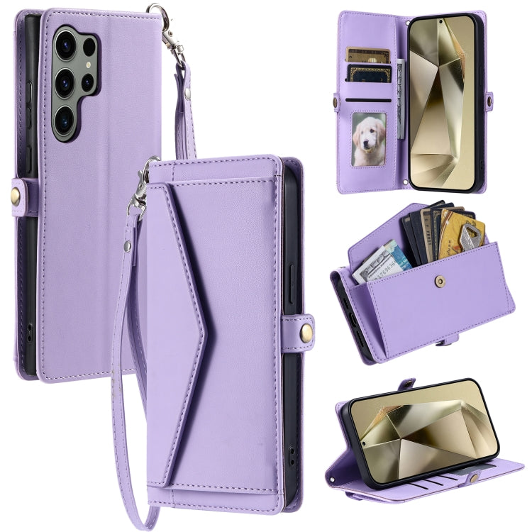 Wallet Multi-card Slot Leather Phone Case with Lanyard, For Samsung Galaxy S24 5G, For Samsung Galaxy S23 FE 5G, For Samsung Galaxy S23 Ultra 5G, For Samsung Galaxy S23+ 5G, For Samsung Galaxy S23 5G, For Samsung Galaxy S22 Ultra 5G