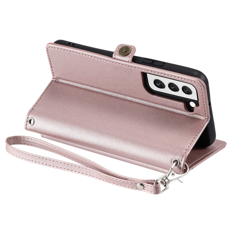 Wallet Multi-card Slot Leather Phone Case with Lanyard, For Samsung Galaxy S21 FE 5G, For Samsung Galaxy S21 5G, For Samsung Galaxy S20 FE 5G
