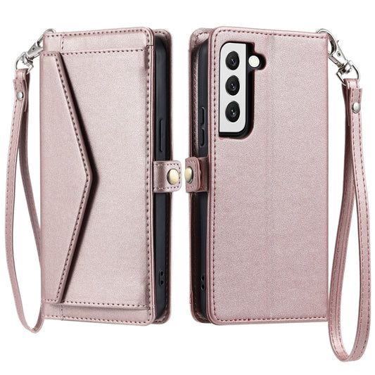 Wallet Multi-card Slot Leather Phone Case with Lanyard, For Samsung Galaxy S21 FE 5G, For Samsung Galaxy S21 5G, For Samsung Galaxy S20 FE 5G