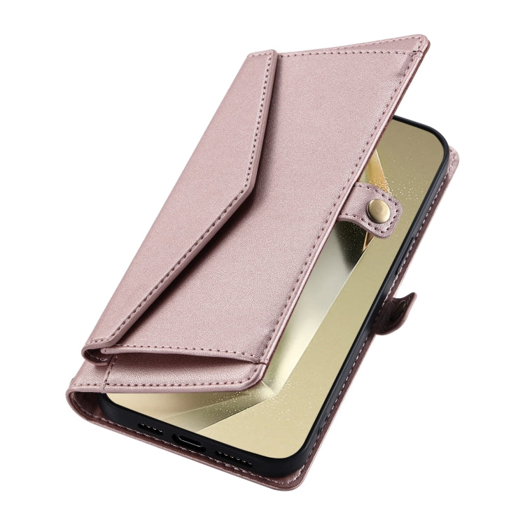 Wallet Multi-card Slot Leather Phone Case with Lanyard, For Samsung Galaxy S25 5G, For Samsung Galaxy S25+ 5G, For Samsung Galaxy S25 Ultra 5G, For Samsung Galaxy S24 FE 5G, For Samsung Galaxy S24 Ultra 5G, For Samsung Galaxy S24+ 5G