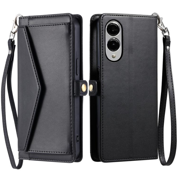 Wallet Multi-card Slot Leather Phone Case with Lanyard, For Samsung Galaxy S25 FE 5G, For Samsung Galaxy S25 Edge 5G, For Samsung Galaxy S25 5G, For Samsung Galaxy S25+ 5G