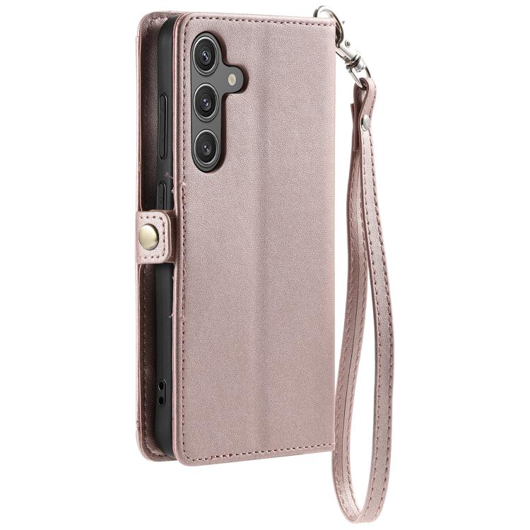 Wallet Multi-card Slot Leather Phone Case with Lanyard, For Samsung Galaxy S25 FE 5G, For Samsung Galaxy S25 Edge 5G, For Samsung Galaxy S25 5G, For Samsung Galaxy S25+ 5G