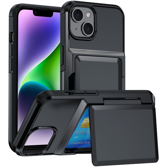Card Slot Holder Phone Case, For iPhone 14 Plus, For iPhone 14, For iPhone 14 Pro, For iPhone 14 Pro Max