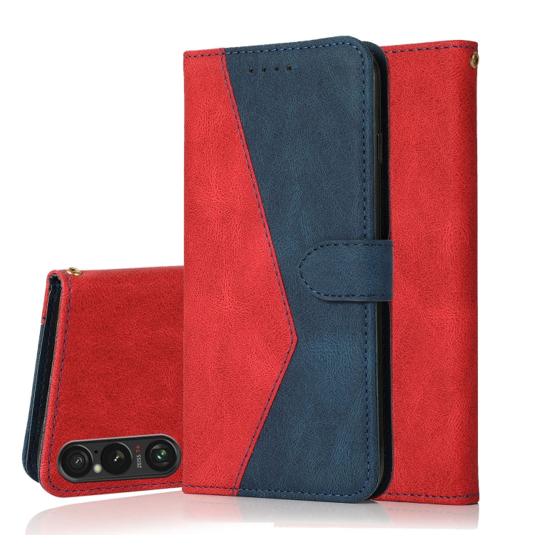 Dual-color Stitching Leather Phone Case, For Sony Xperia 10 VI, For Sony Xperia 1 VI