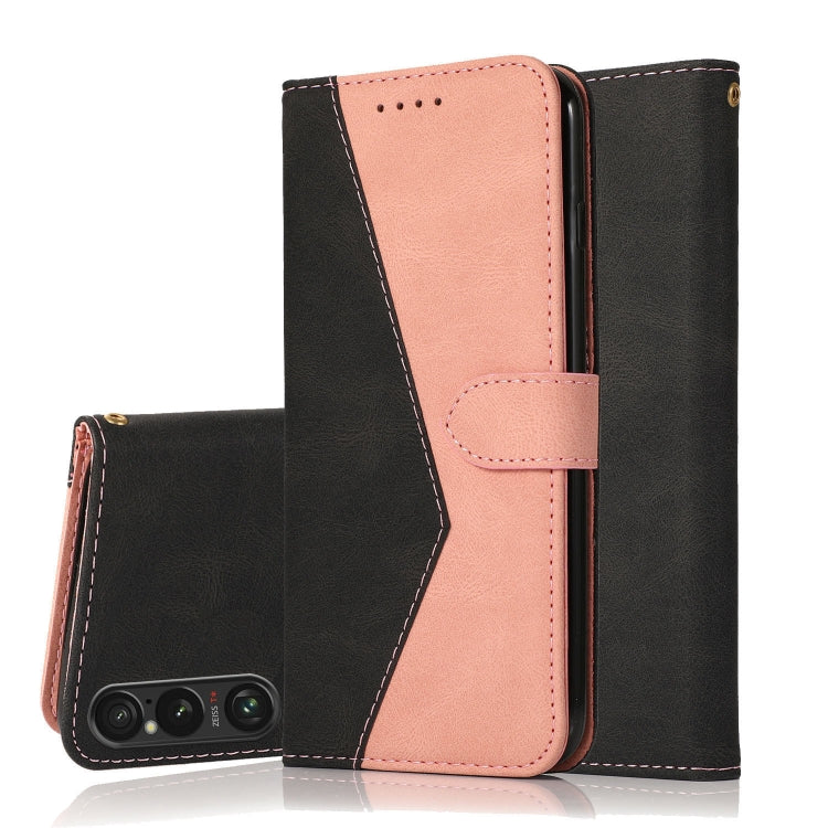 Dual-color Stitching Leather Phone Case, For Sony Xperia 10 VI, For Sony Xperia 1 VI