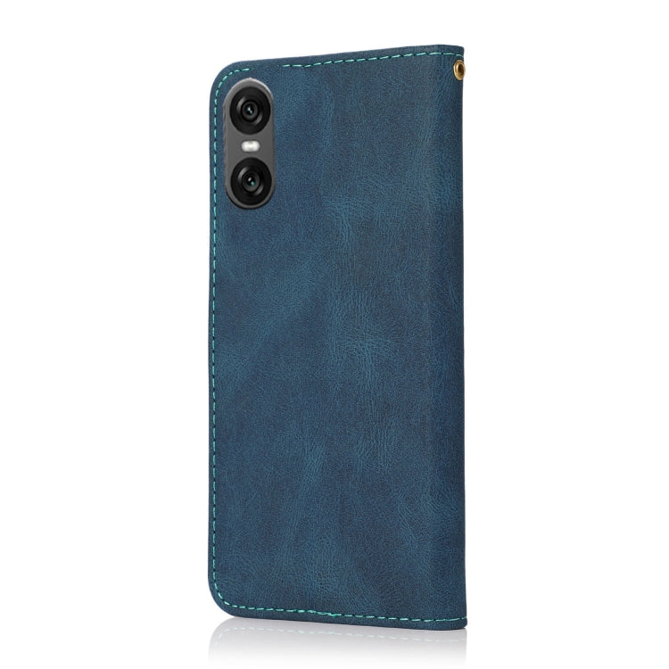 Dual-color Stitching Leather Phone Case, For Sony Xperia 10 VI, For Sony Xperia 1 VI