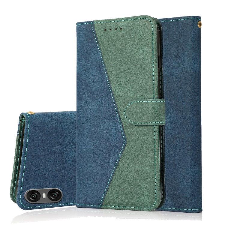 Dual-color Stitching Leather Phone Case, For Sony Xperia 10 VI, For Sony Xperia 1 VI