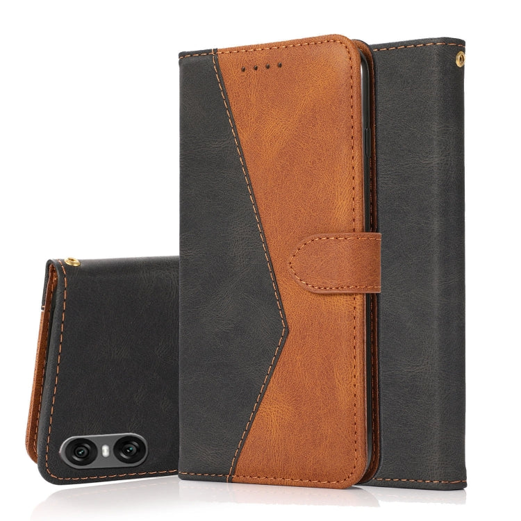 Dual-color Stitching Leather Phone Case, For Sony Xperia 10 VI, For Sony Xperia 1 VI