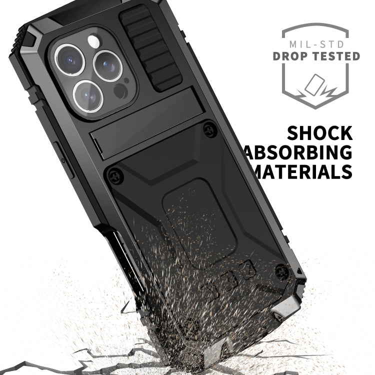 R-JUST Life Waterproof Dustproof Shockproof Phone Case, For iPhone 16 Pro Max, For iPhone 16 Pro, For iPhone 16 Plus, For iPhone 16