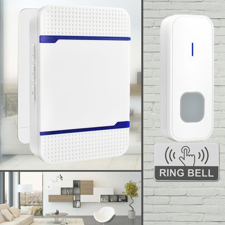 N15K-2T2-B 110dB IP55 Waterproof Wireless Doorbell, Receiver x 2 and Transmitter x 2, US Plug, N15K-2T2-B