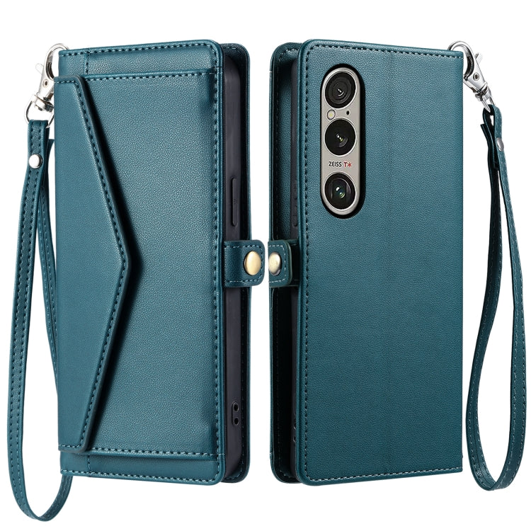Wallet Multi-card Slot Leather Phone Case with Lanyard, For Sony Xperia 1 VII, For Sony Xperia 10 VI, For Sony Xperia 1 VI