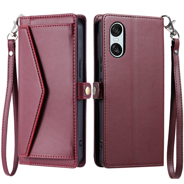 Wallet Multi-card Slot Leather Phone Case with Lanyard, For Sony Xperia 1 VII, For Sony Xperia 10 VI, For Sony Xperia 1 VI