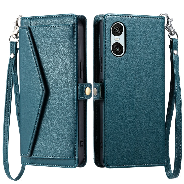 Wallet Multi-card Slot Leather Phone Case with Lanyard, For Sony Xperia 1 VII, For Sony Xperia 10 VI, For Sony Xperia 1 VI