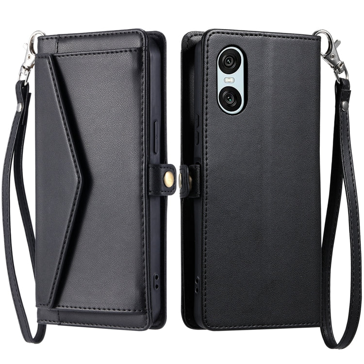 Wallet Multi-card Slot Leather Phone Case with Lanyard, For Sony Xperia 1 VII, For Sony Xperia 10 VI, For Sony Xperia 1 VI