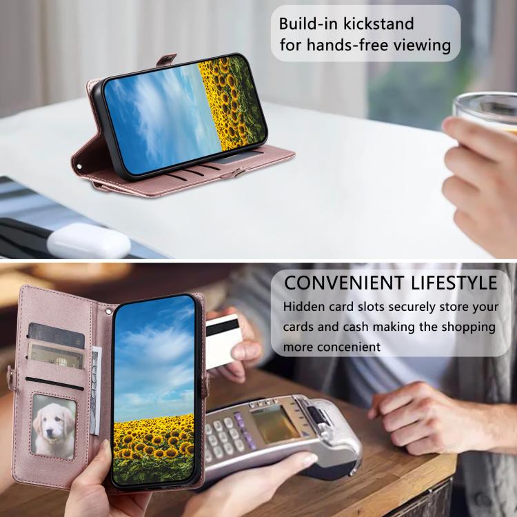 Wallet Multi-card Slot Leather Phone Case with Lanyard, For Sony Xperia 1 VII, For Sony Xperia 10 VI, For Sony Xperia 1 VI