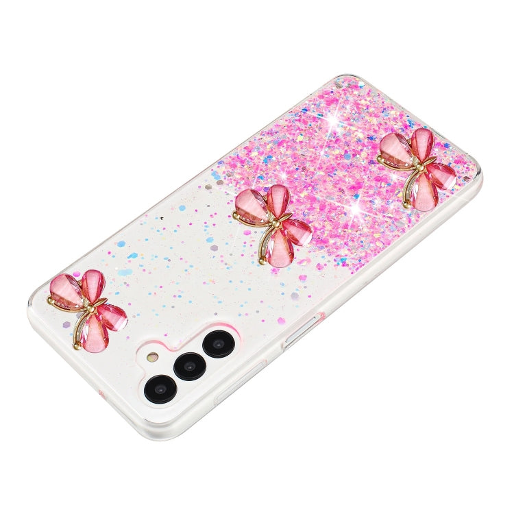 Luminous Starry Sky Glitter Butterfly TPU Phone Case, For Samsung Galaxy S24 FE 5G, For Samsung Galaxy S24 Ultra 5G, For Samsung Galaxy S24+ 5G, For Samsung Galaxy S24 5G, For Samsung Galaxy S23 FE 5G, For Samsung Galaxy S23+ 5G, For Samsung Galaxy S23 5G