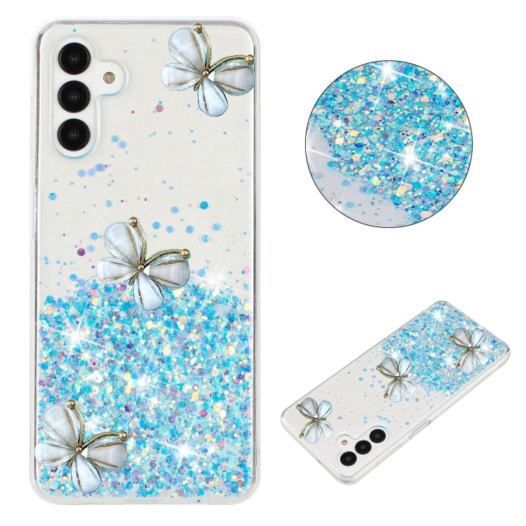 Luminous Starry Sky Glitter Butterfly TPU Phone Case, For Samsung Galaxy S24 FE 5G, For Samsung Galaxy S24 Ultra 5G, For Samsung Galaxy S24+ 5G, For Samsung Galaxy S24 5G, For Samsung Galaxy S23 FE 5G, For Samsung Galaxy S23+ 5G, For Samsung Galaxy S23 5G