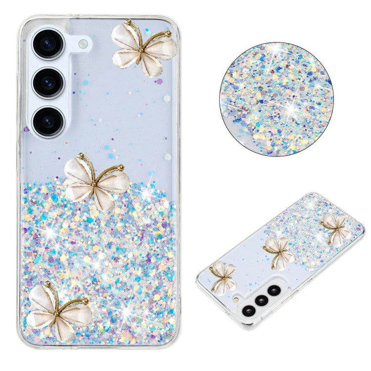 Luminous Starry Sky Glitter Butterfly TPU Phone Case, For Samsung Galaxy S24 FE 5G, For Samsung Galaxy S24 Ultra 5G, For Samsung Galaxy S24+ 5G, For Samsung Galaxy S24 5G, For Samsung Galaxy S23 FE 5G, For Samsung Galaxy S23+ 5G, For Samsung Galaxy S23 5G