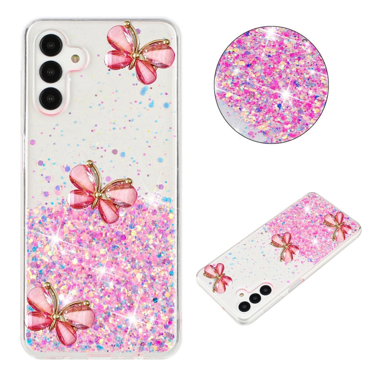 Luminous Starry Sky Glitter Butterfly TPU Phone Case, For Samsung Galaxy S24 FE 5G, For Samsung Galaxy S24 Ultra 5G, For Samsung Galaxy S24+ 5G, For Samsung Galaxy S24 5G, For Samsung Galaxy S23 FE 5G, For Samsung Galaxy S23+ 5G, For Samsung Galaxy S23 5G