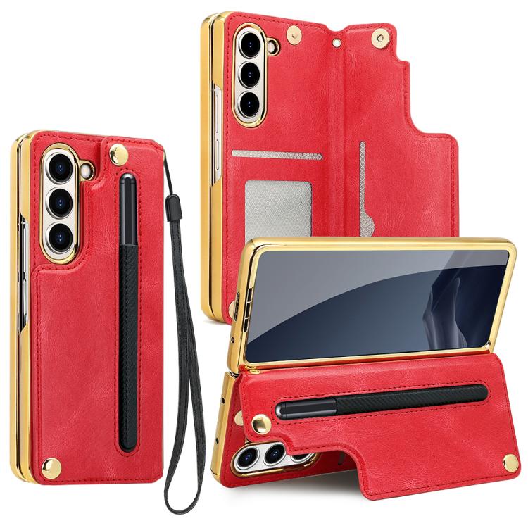 VIETAO Film Integrated Folding Holder Flip PU Phone Case