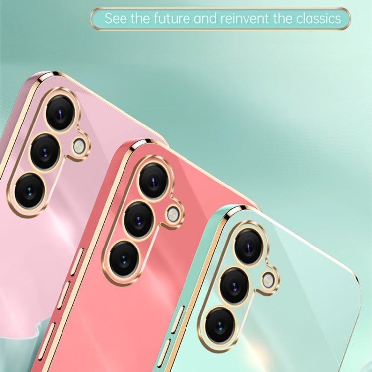 XINLI Straight Edge 6D Electroplate TPU Phone Case