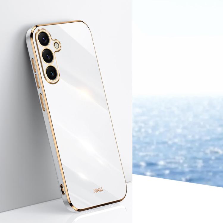 XINLI Straight Edge 6D Electroplate TPU Phone Case