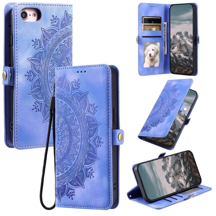 Skin Feel Totem Embossed Leather Phone Case, For iPhone 14 Pro Max, For iPhone 7 / 8 / SE 2022, For iPhone 13 Pro Max, For iPhone 13 Pro