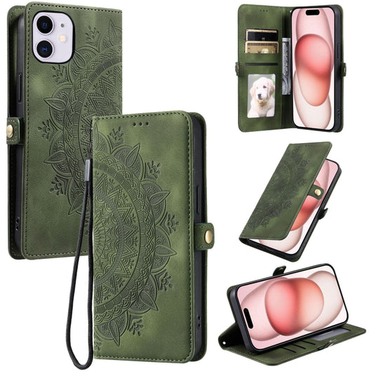 Skin Feel Totem Embossed Leather Phone Case, For iPhone 12 mini, For iPhone 11 Pro Max, For iPhone 11, For iPhone 11 Pro