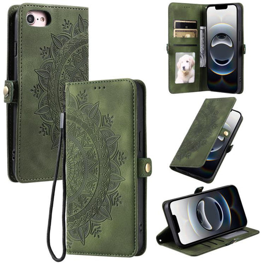 Skin Feel Totem Embossed Leather Phone Case, For iPhone 16e, For iPhone 16 Pro Max, For iPhone 16 Pro, For iPhone 16 Plus
