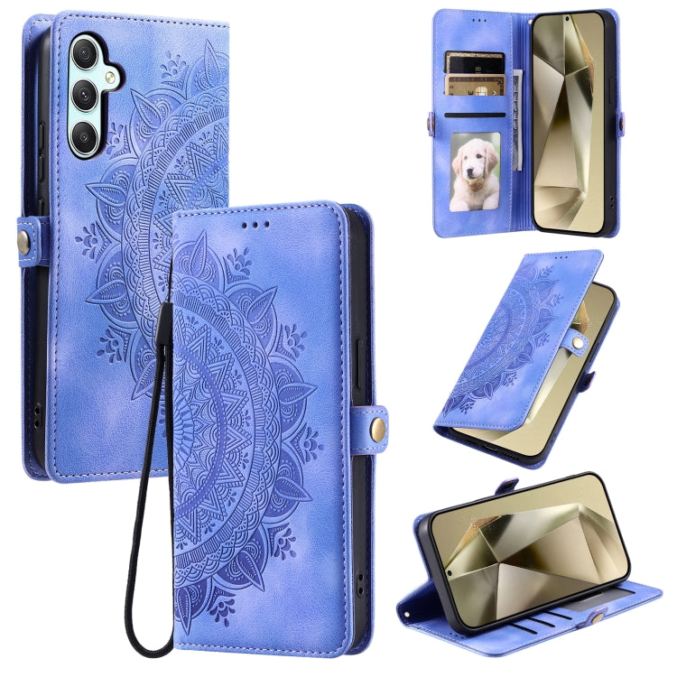 Skin Feel Totem Embossed Leather Phone Case, For Samsung Galaxy S25 5G, For Samsung Galaxy S25+ 5G, For Samsung Galaxy S25 Ultra 5G, For Samsung Galaxy S24 FE 5G, For Samsung Galaxy S24 Ultra 5G, For Samsung Galaxy S24+ 5G